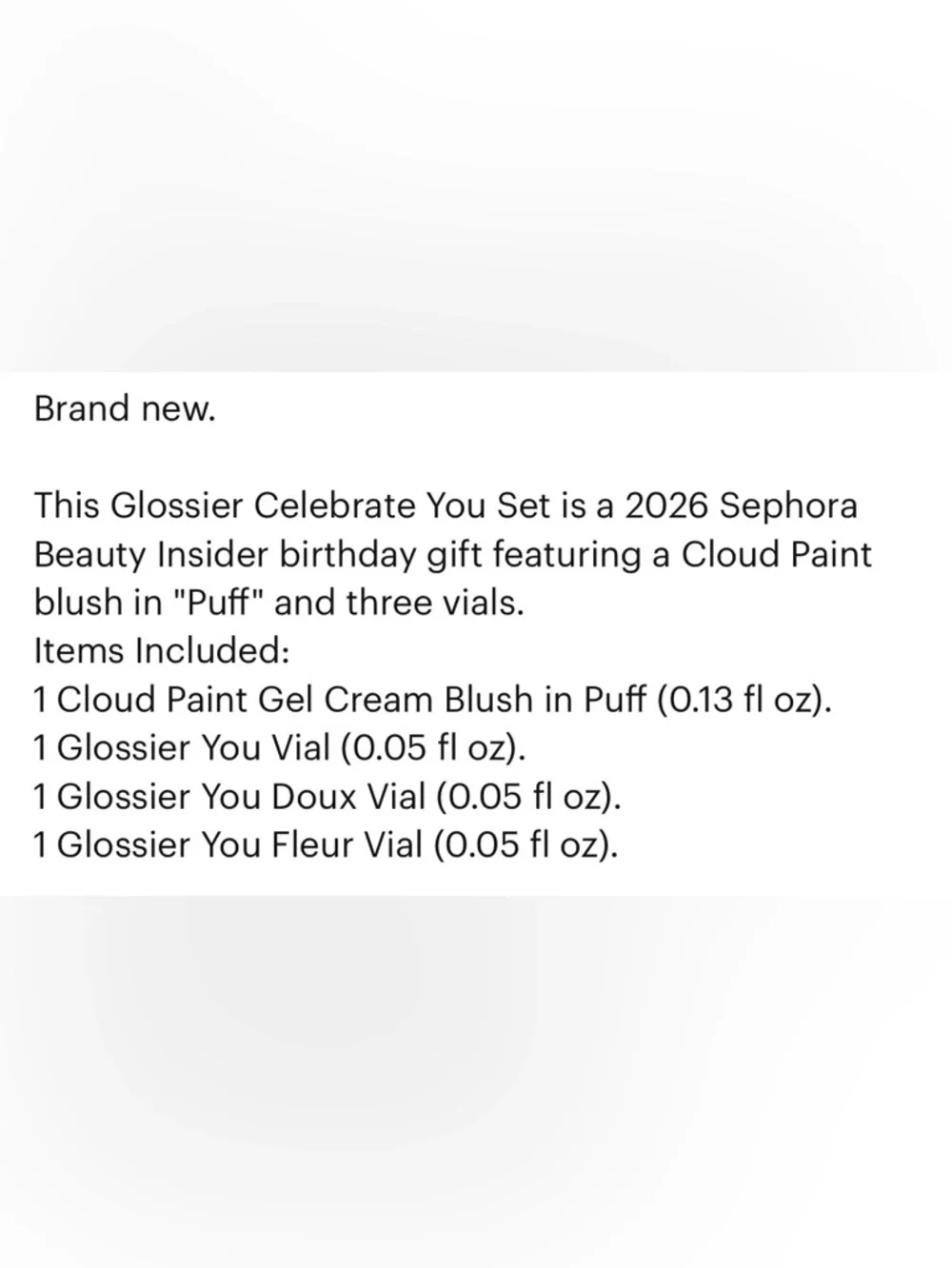 Sephora Beauty Insider Birthday Glossier Blush, You, You Doux, You Fleur NIB